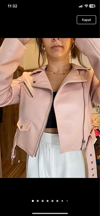 Stradivarius Pembe Ceket