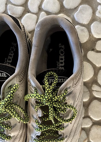 Gri-Beyaz Erkek Halı Saha Futbol  Ayakkabısı - Görsel 2