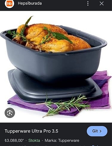 Tupperware fırın kabı lazanya