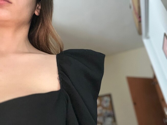 34 Beden siyah Renk Siyah bel detaylı milla elbise