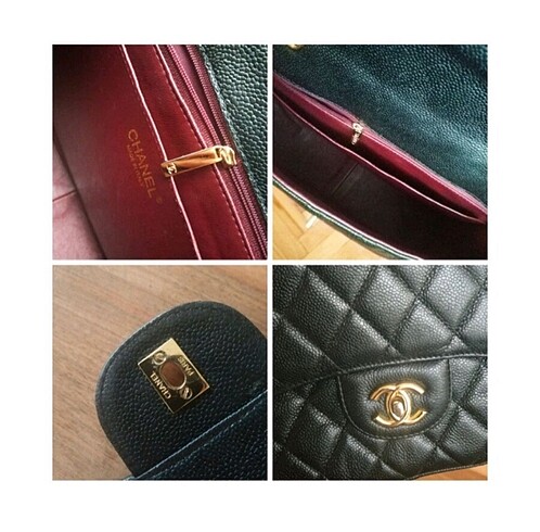 Beden siyah Renk Chanel 3.55 flap bag