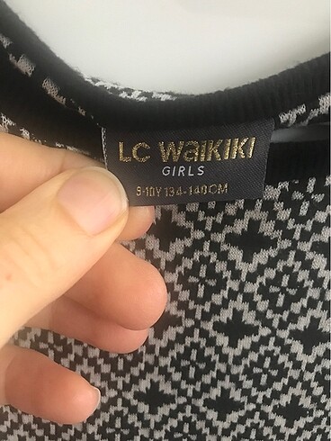 10 Yaş Beden siyah Renk LC Waikiki elbise