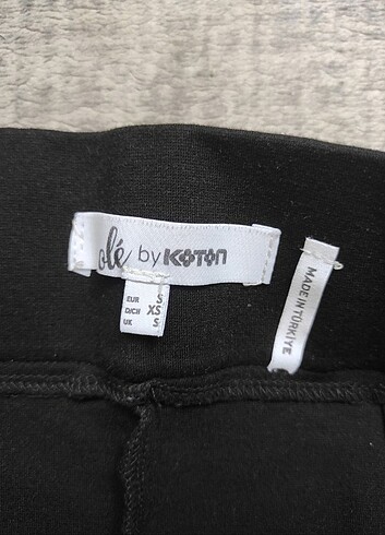 s Beden siyah Renk koton siyah boru paça tayt pantolon