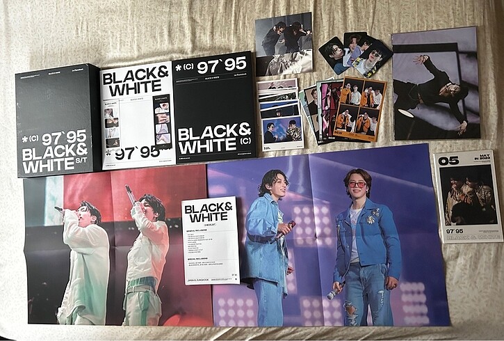 bts black & white photobook