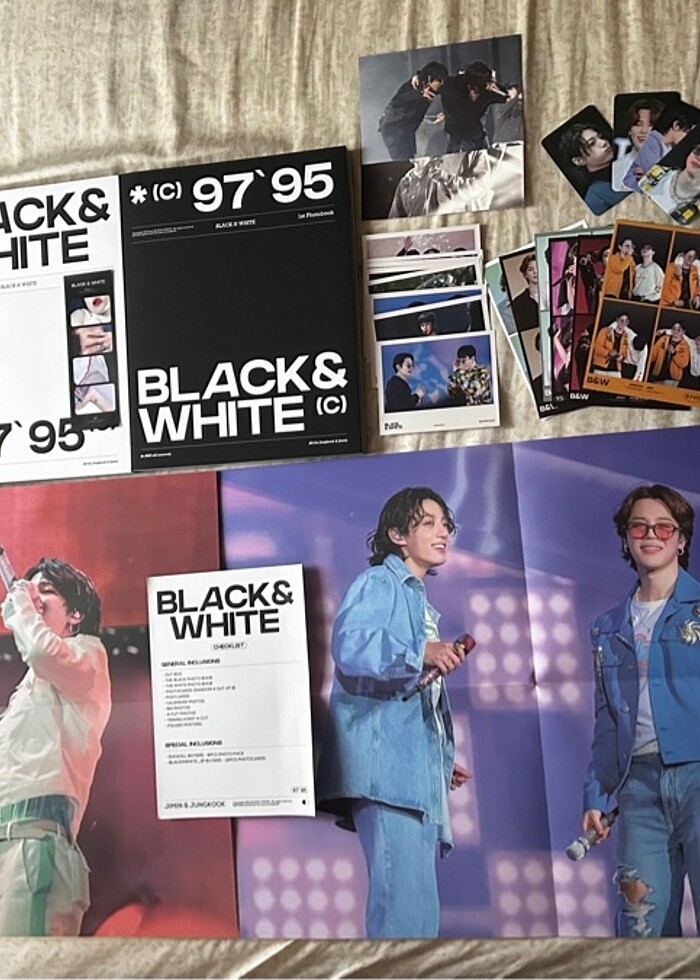 bts black & white photobook - Görsel 2