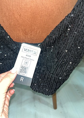 Pul İşlemeli Siyah Mini Büstiyer - Görsel 3