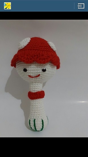 Chicco amigurumi mantar Çıngıraklar 