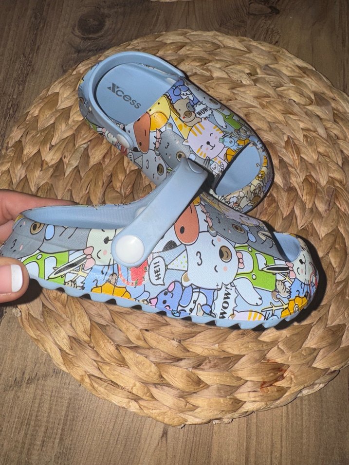 Çocuk Çok Renkli Baskılı Kaydırmaz Terlik - Görsel 2