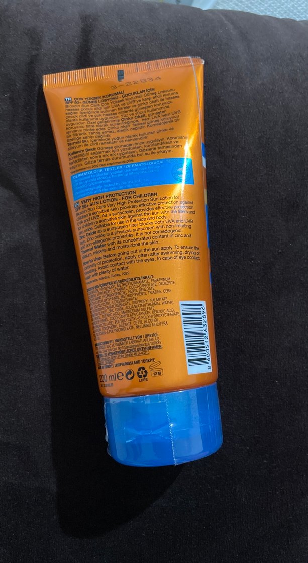 Bioxcin SPF 50+ Çocuk Güneş Losyonu Kremi - Görsel 2