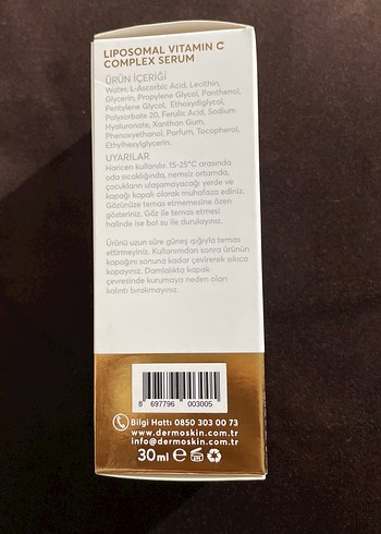 Beden Dermoskin Be Bright Liposomal Vitamin C Serumu 30ml