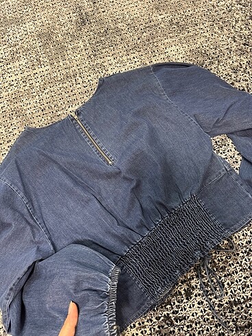 m Beden lacivert Renk Crop bluz