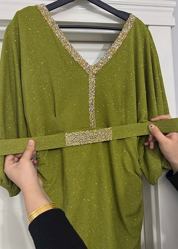 Simli Midi abiye - Görsel 3