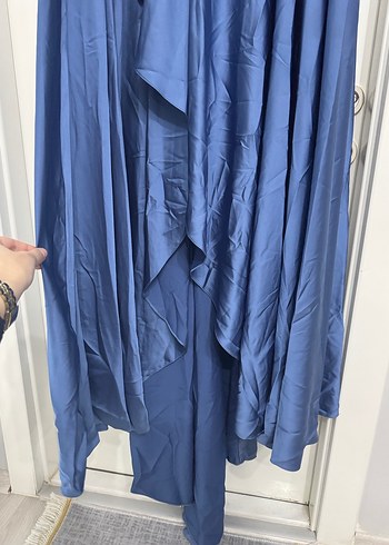 Mavi İşlemeli Söz elbisesi - Görsel 6