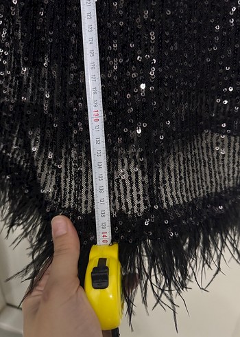 Uzun Siyah Drapeli Gotik Abiye Elbise - Görsel 9