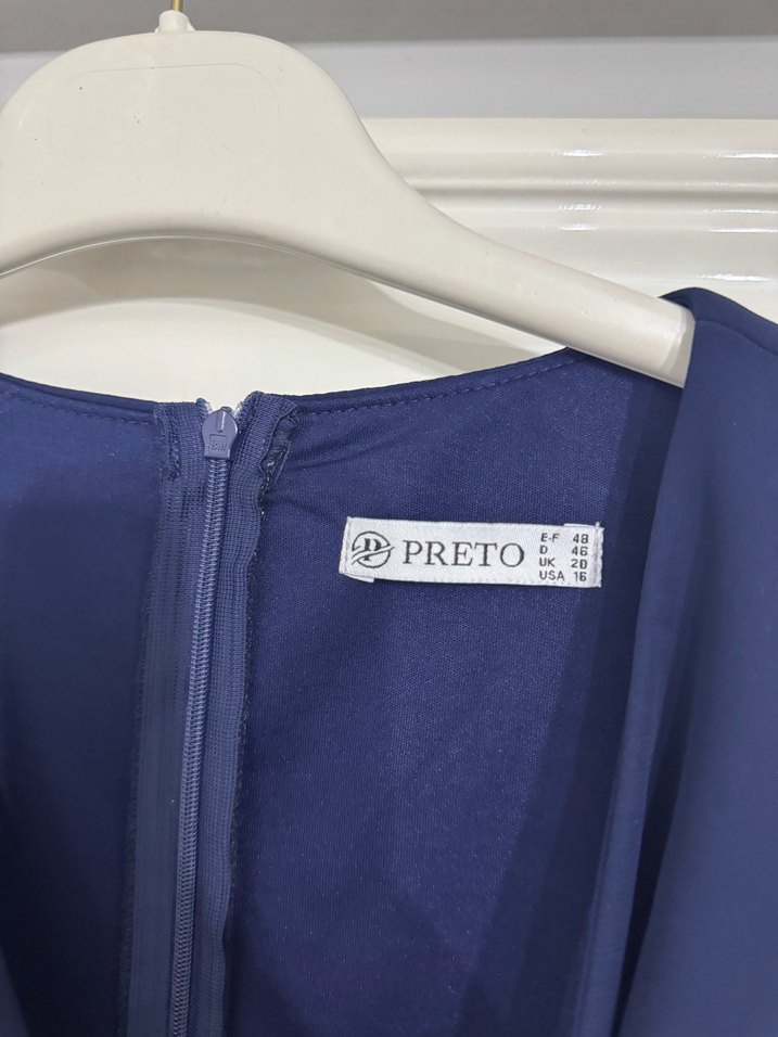 Kadın Lacivert Uzun Abiye Elbise - Görsel 4