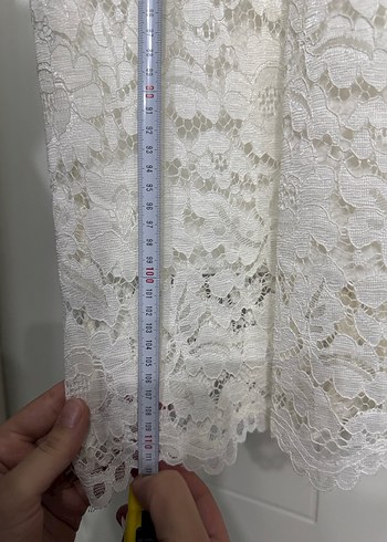 Dantel Detaylı Midi Elbise - Görsel 4