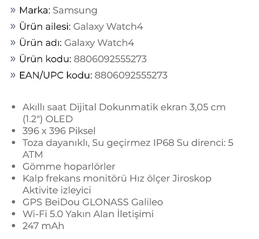 Samsung Samsung galaxy watch4 40mm