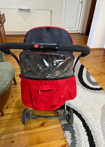 Kırmızı Bebek Arabası - Görsel 6