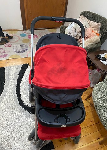 Kırmızı Bebek Arabası - Görsel 5