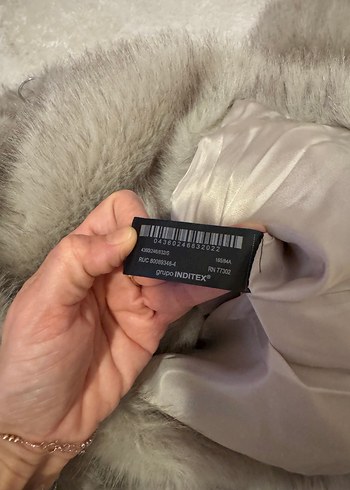 s Beden gri Renk Zara peluş ceket