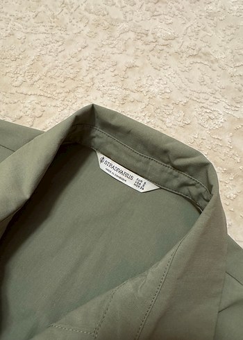 Düğmeli Kısa Haki Yelek - Görsel 5