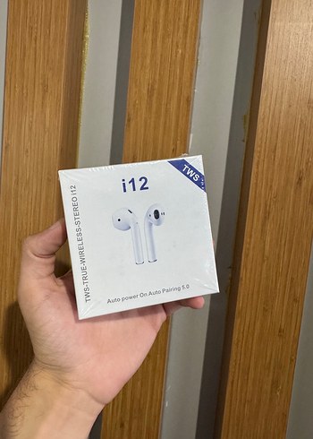 i12 Beyaz Kablosuz Kulaklık