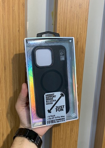 Youngkıt Hermıt Siyah Elastik Street Wear Telefon Kılıfı
