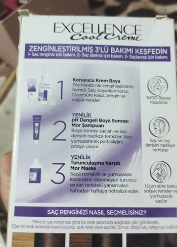 L'Oréal Excellence Creme Saç Boyası 6.11 Küllü Koyu Kumral - Görsel 2