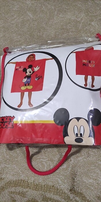 Mickey mouse Panço plaj havlusu 