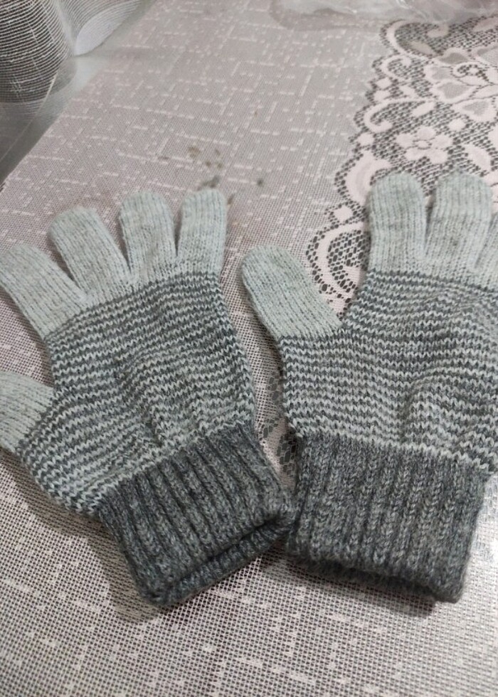 8-10 yaş yün eldiven çocuk eldiveni #eldiven - Görsel 4