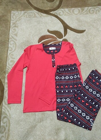 m Beden kırmızı Renk M beden #pijama takımı #penye