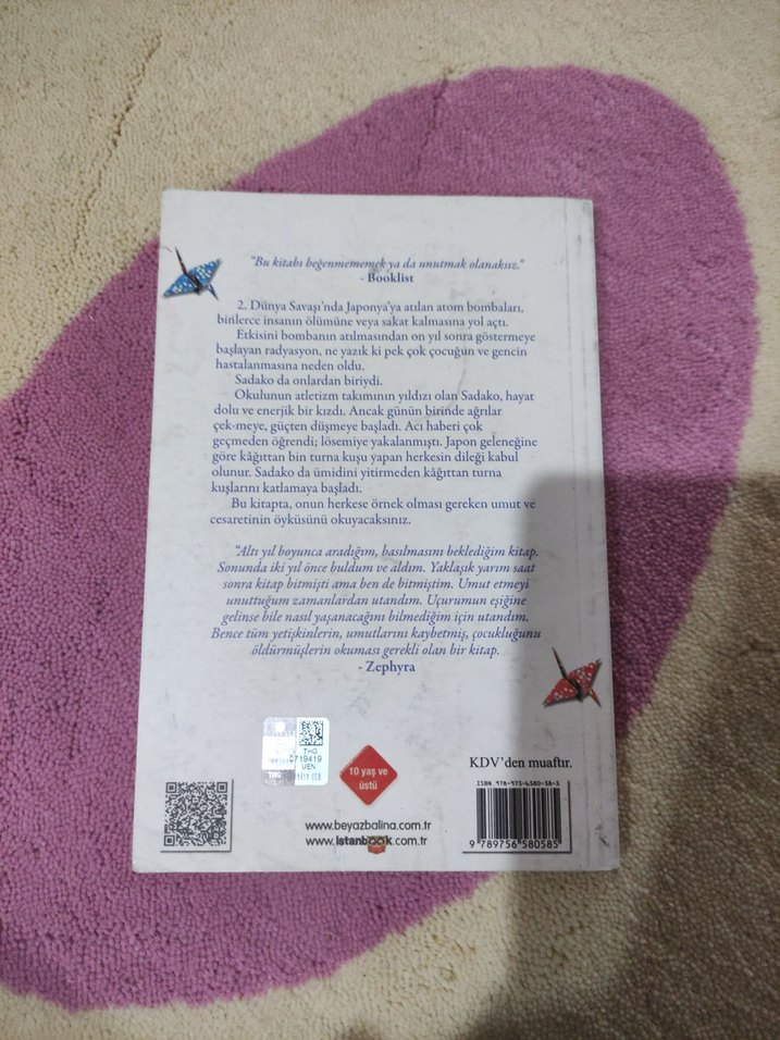 Sadako ve Kağıttan Bin Turna Kuşu - Eleanor Coerr - Görsel 2