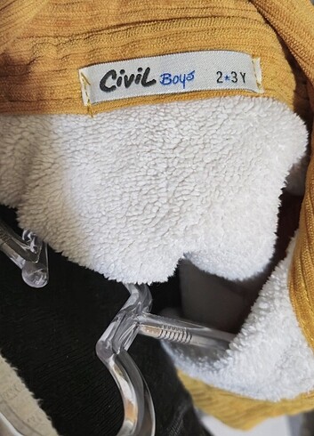24-36 Ay Beden Sarı peluş ceket