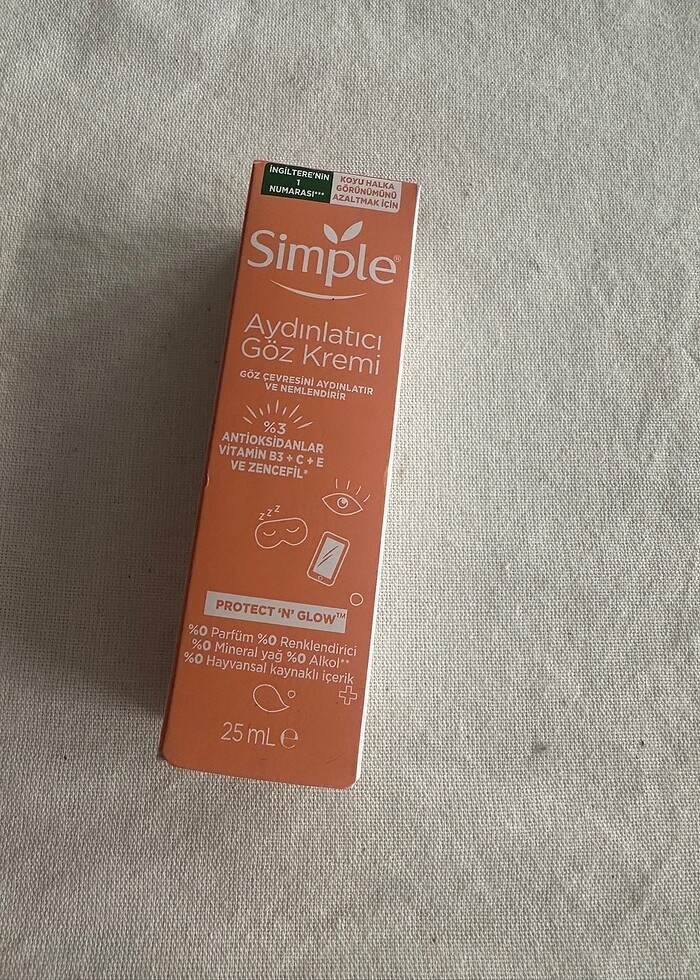 Simple aydınlatıcı göz kremi - Görsel 2