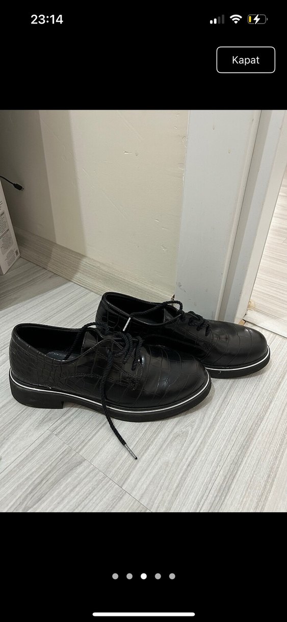 Yılan Desenli Siyah Kadın Topuklu Ayakkabı - Görsel 3