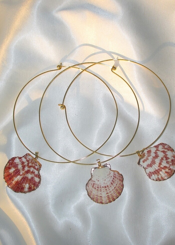 Deniz kabuğu kolye - Görsel 3