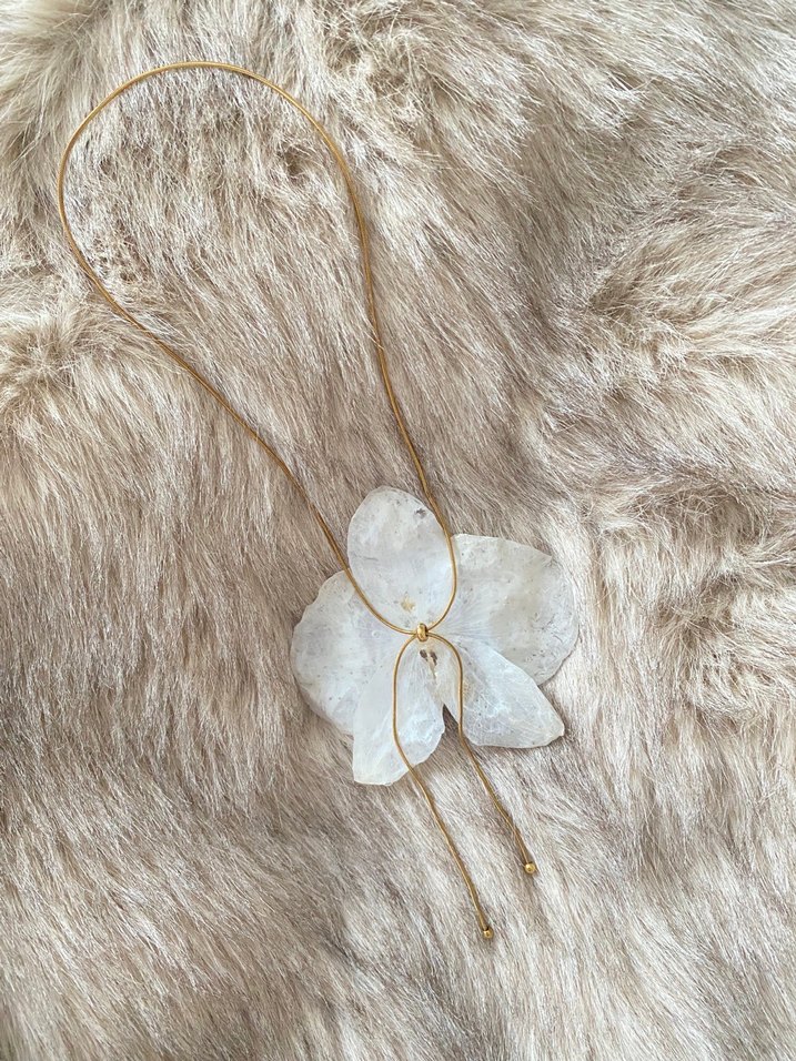 Gerçek orkide kolye - Görsel 2