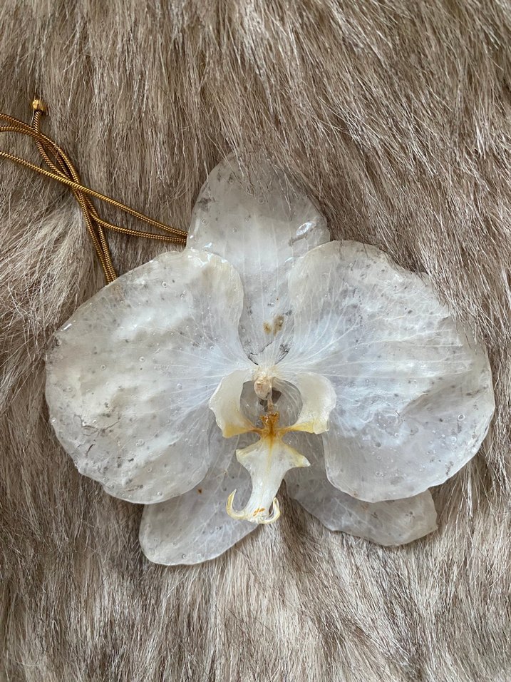 Gerçek orkide kolye - Görsel 4