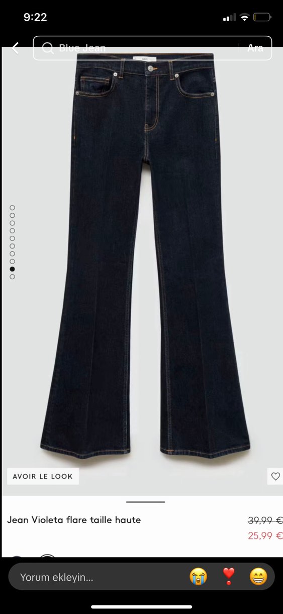 Mango rinse wash flare jean - Görsel 4