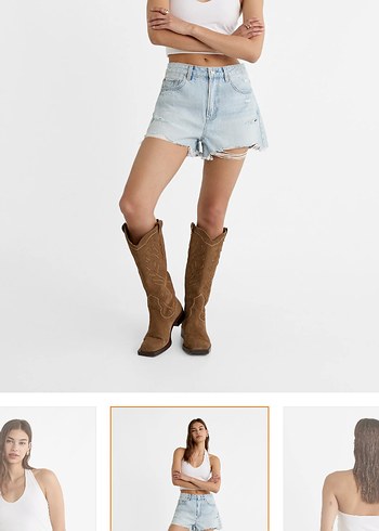 Stradivarius kot şort - Görsel 2