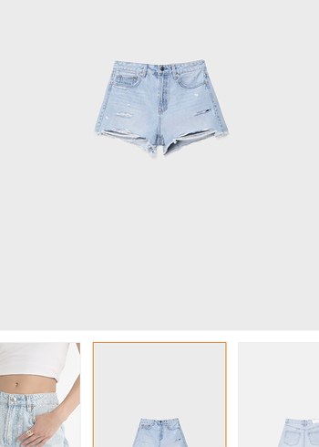 Stradivarius kot şort - Görsel 3