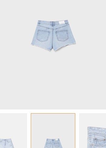 Stradivarius kot şort - Görsel 4