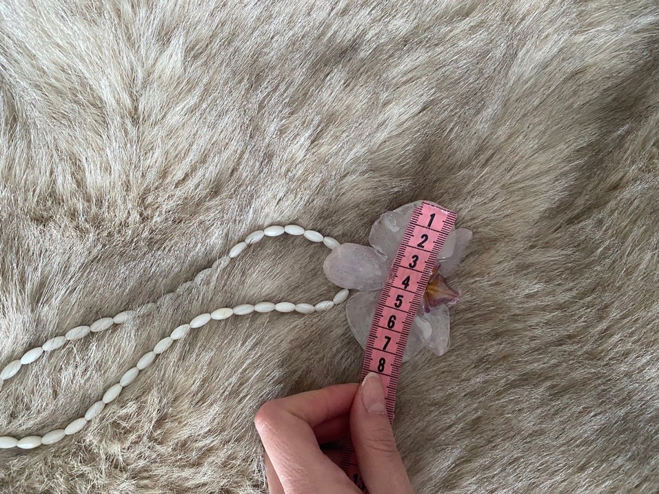 Gerçek orkide kolye - Görsel 4