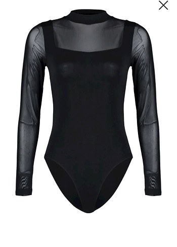 Siyah Tül Çıtçıtlı Şık Bluz - Görsel 5