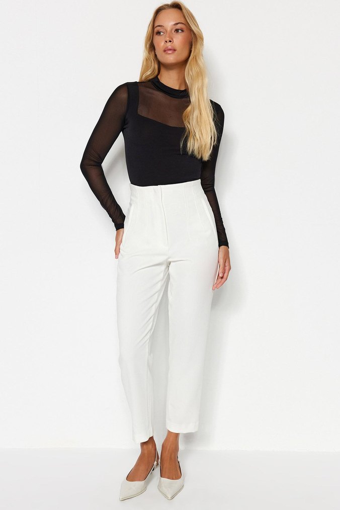 Siyah Tül Çıtçıtlı Şık Bluz - Görsel 3