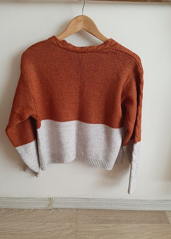 Tarçın Vizon Rengi Triko Hırka - Görsel 4