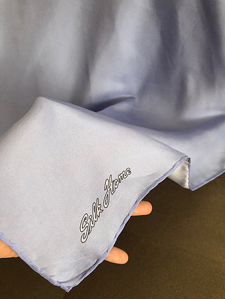 İpekevi Silk Home ipek eşarp buz mavi