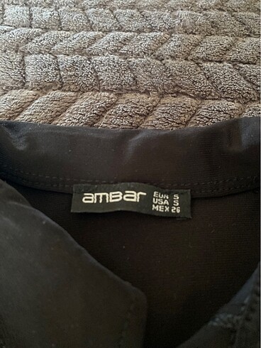 Ambar Siyah Drapeli Gömlek Bluz - Görsel 3