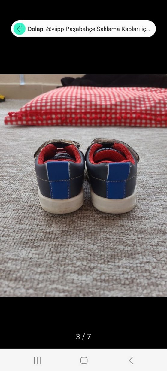 Gri Erkek Bebek İlk Adım Ayakkabısı - Görsel 3