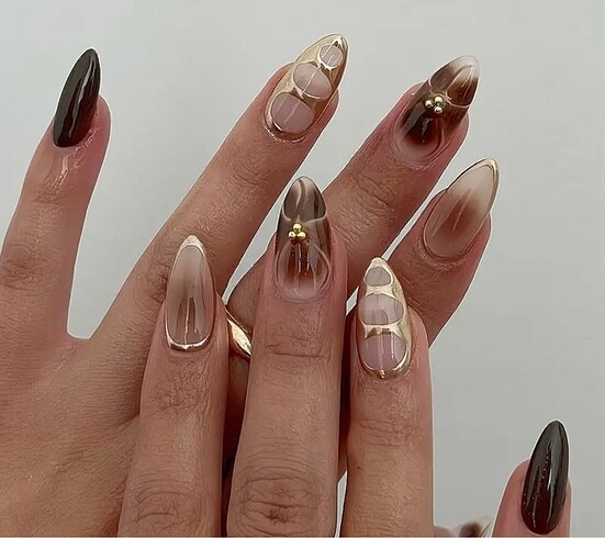 Nail art takma tırnak seti